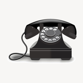 Vintage telephone clipart, stationery illustration. | Free Photo - rawpixel