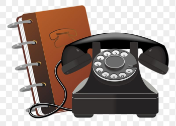 Vintage telephone png sticker, stationery | Free PNG - rawpixel