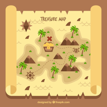 Vintage treasure map background Vintage treasure map background