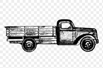 Vintage truck png, transport clipart, | Free PNG Illustration - rawpixel