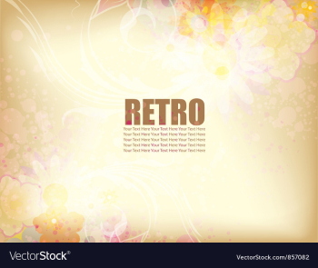 Vintage watercolor background vector image Vintage watercolor background vector image