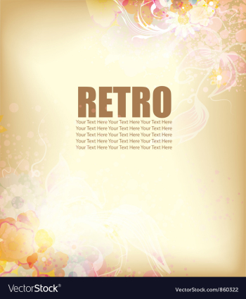 Vintage watercolor background vector image Vintage watercolor background vector image