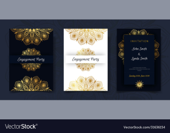 vintage weeding invitation card design template