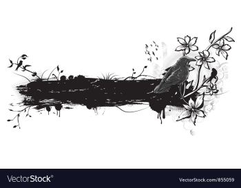 Vintage with birds vector image Vintage with birds vector image