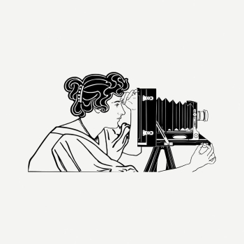 Vintage woman photographer clipart, hobby | Free PSD - rawpixel Vintage woman photographer clipart, hobby | Free PSD - rawpixel