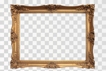 Vintage Wood frame PNG transparent background