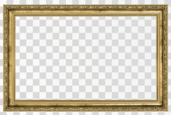 Vintage Wood frame PNG transparent background