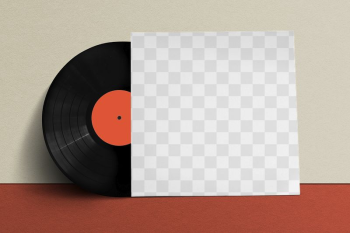 Vinyl record png mockup, album | Free PNG Mockup - rawpixel