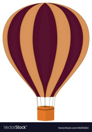 violet beige air balloon with basket violet beige air balloon with basket