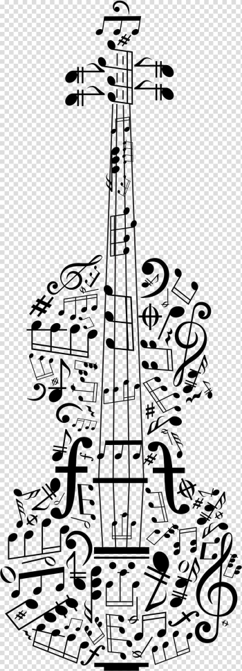 Violin full of note art illustration, Poster Violin concerto Musical note, violin transparent background PNG clipart