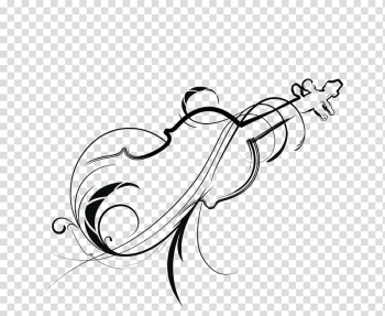 Violin illustration, Wall decal Sticker Paper Violin, violin transparent background PNG clipart
