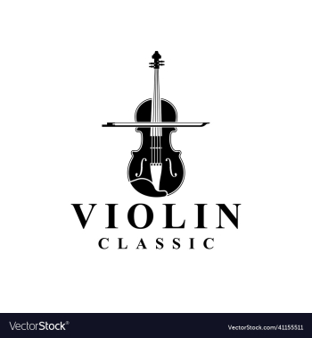 violin logo icon music instrument silhouette violin logo icon music instrument silhouette