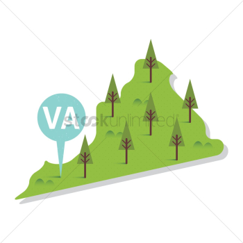 Virginia state map Virginia state map