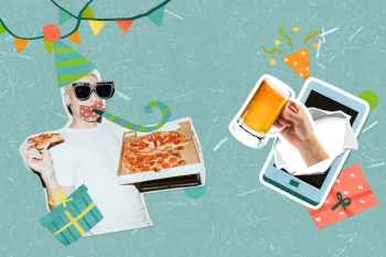Virtual birthday celebration in new normal life Virtual birthday celebration in new normal life