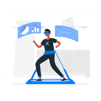 Virtual reality illustration concept Free Vector Virtual reality illustration concept Free Vector