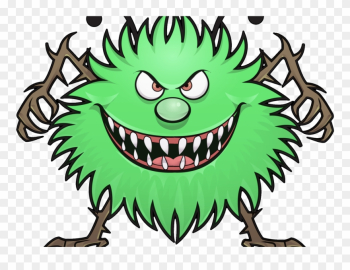 Virus Clipart Happy - Computer Virus Png Transparent Png (#3636140 ...