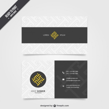 Visit card template