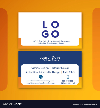 Visiting card vector image Visiting card vector image