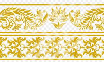 Visual arts Download Clip art - Gold lace border pattern material 