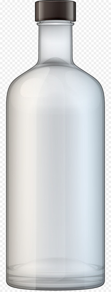 Vodka Distilled beverage Bottle Clip art - White transparent bottle 