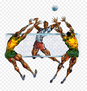 Volleyball Sport Template - Hand-painted volleyball Volleyball Sport Template - Hand-painted volleyball