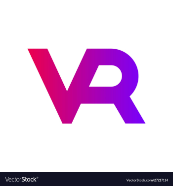 Vr logo vector image Vr logo vector image