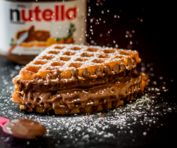 Waffle With Nutella Bottle Waffle With Nutella Bottle
