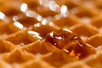 waffle with syrup waffle with syrup