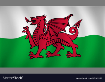 wales flag background