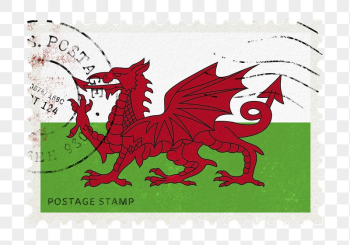 Wales flag png post stamp | Free PNG - rawpixel Wales flag png post stamp | Free PNG - rawpixel