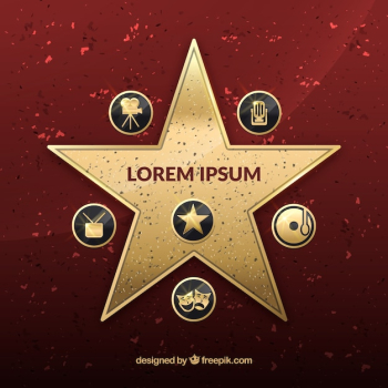 Walk of fame star background Walk of fame star background