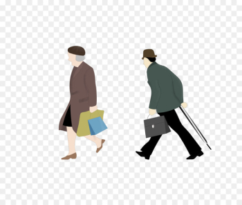 Walking stick Old age - Old man walking Walking stick Old age - Old man walking