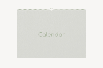 Wall calendar mockup, gray 3D | Free PSD Mockup - rawpixel