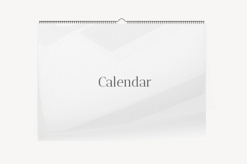 Wall calendar mockup, white 3D | Free PSD Mockup - rawpixel