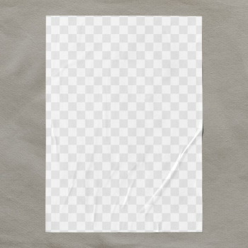 Wall poster png mockup, glued | Free PNG Mockup - rawpixel