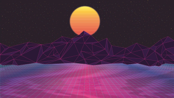 Wallpaper : Retrowave, digital art, purple, dark background, pink ...