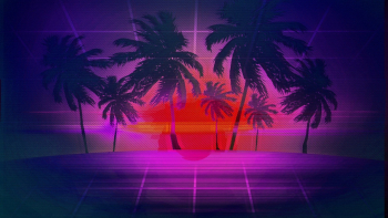 Wallpaper : vaporwave, grid, Sun 1920x1080 - Dokkar - 1214350 - HD ...