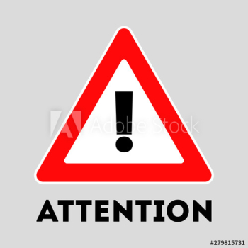Warning road sign Warning road sign