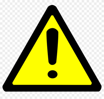 Warning Sign Clipart - Yellow Warning Triangle Icon