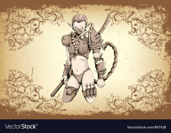 Warrior emblem vector image Warrior emblem vector image