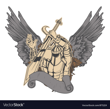 Warrior emblem vector image Warrior emblem vector image
