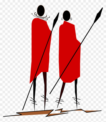 Warrior Trails Safari Company Logo - Maasai People Sketch