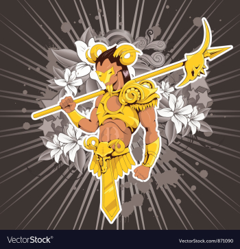 Warrior vector image Warrior vector image