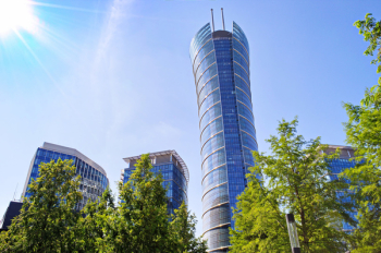 Warsaw Spire Glass Window Building Skyscraper