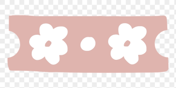 Washi tape png, pink floral | Free PNG - rawpixel