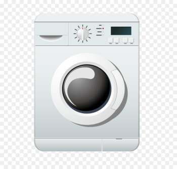 Washing machine Home appliance Clothes dryer - White washing machine vector 