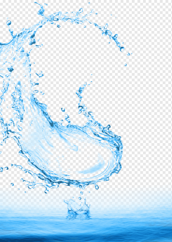 water bubble, Water Drop, Sea water splashing landscape PSD material, blue, color Splash, splash png
