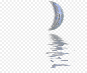Water crescent reflection Water crescent reflection
