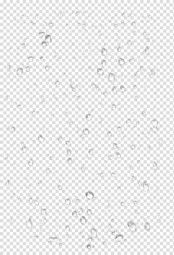 Water dew digital illustration, Black and white Line Point Angle, Floating water droplets transparent background PNG clipart