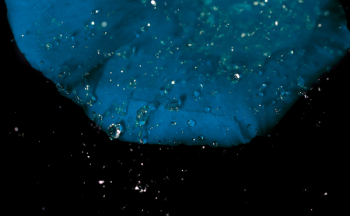 Water Dew on Blue Garment Water Dew on Blue Garment